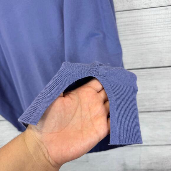 Splendid Plus Size Purple Knit Soft Short Sleeve Blouse Size XXL - Picture 6 of 8